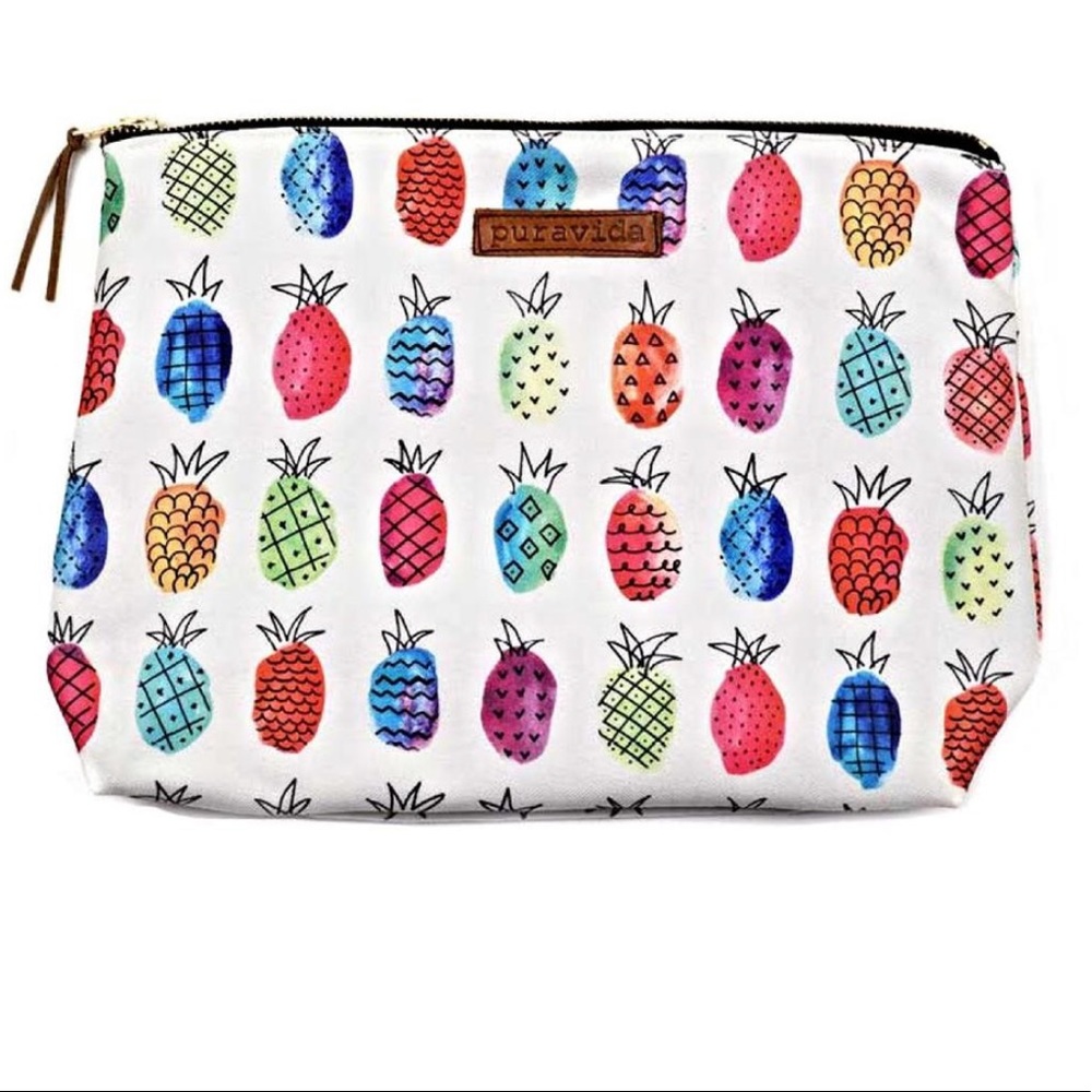 Pura Vida Neon Pineapple Clutch